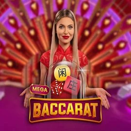 Mega Baccarat by Pragmatic Play, showcased at bet365-casino.org – game logo