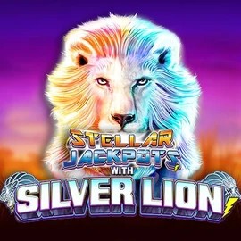 Stellar Jackpots with Silver Lion slot visual from Lightning Box Game available on bet365-casino.org